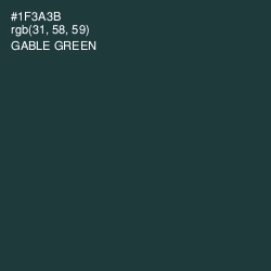 #1F3A3B - Gable Green Color Image