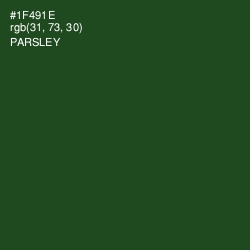 #1F491E - Parsley Color Image