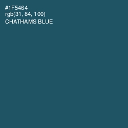 #1F5464 - Chathams Blue Color Image
