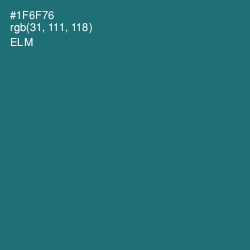 #1F6F76 - Elm Color Image