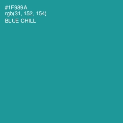 #1F989A - Blue Chill Color Image