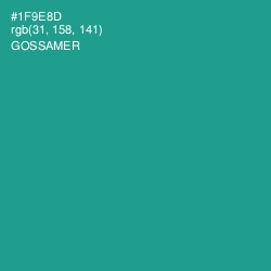 #1F9E8D - Gossamer Color Image