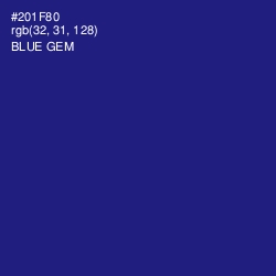 #201F80 - Blue Gem Color Image