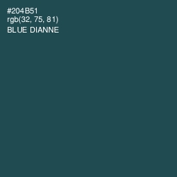 #204B51 - Blue Dianne Color Image