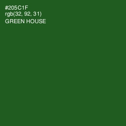 #205C1F - Green House Color Image
