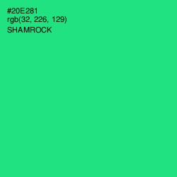 #20E281 - Shamrock Color Image