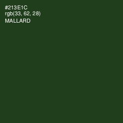 #213E1C - Mallard Color Image