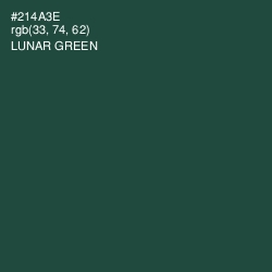 #214A3E - Lunar Green Color Image