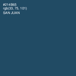 #214B65 - San Juan Color Image