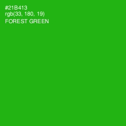 #21B413 - Forest Green Color Image