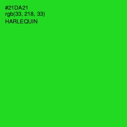 #21DA21 - Harlequin Color Image