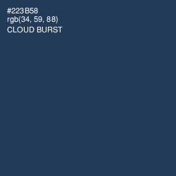 #223B58 - Cloud Burst Color Image