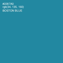 #2287A0 - Boston Blue Color Image