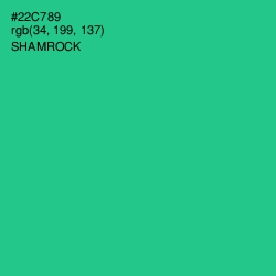 #22C789 - Shamrock Color Image