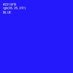 #2319FB - Blue Color Image