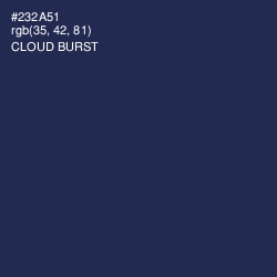 #232A51 - Cloud Burst Color Image