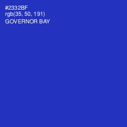 #2332BF - Governor Bay Color Image