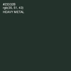 #23332B - Heavy Metal Color Image