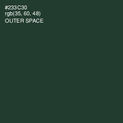 #233C30 - Outer Space Color Image