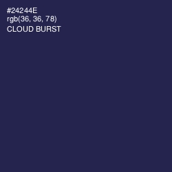 #24244E - Cloud Burst Color Image