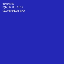 #2426B5 - Governor Bay Color Image
