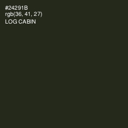 #24291B - Log Cabin Color Image
