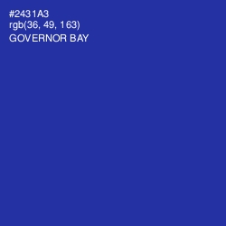 #2431A3 - Governor Bay Color Image