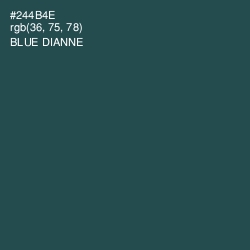 #244B4E - Blue Dianne Color Image