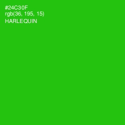 #24C30F - Harlequin Color Image