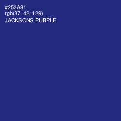 #252A81 - Jacksons Purple Color Image