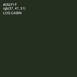 #252F1F - Log Cabin Color Image