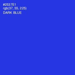 #2537E1 - Dark Blue Color Image