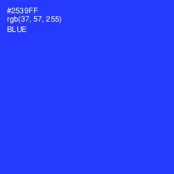 #2539FF - Blue Color Image