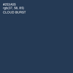 #253A55 - Cloud Burst Color Image