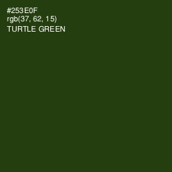 #253E0F - Turtle Green Color Image