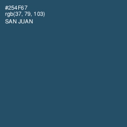#254F67 - San Juan Color Image