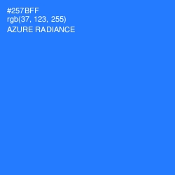 #257BFF - Azure Radiance Color Image