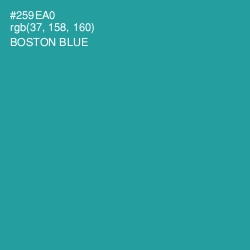 #259EA0 - Boston Blue Color Image