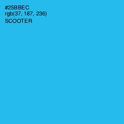 #25BBEC - Scooter Color Image