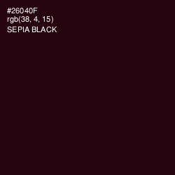#26040F - Sepia Black Color Image