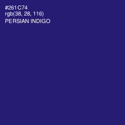 #261C74 - Persian Indigo Color Image