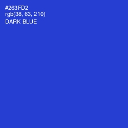 #263FD2 - Dark Blue Color Image
