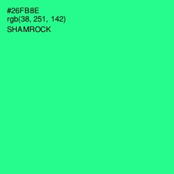 #26FB8E - Shamrock Color Image