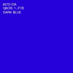 #2701DA - Dark Blue Color Image