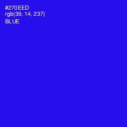 #270EED - Blue Color Image
