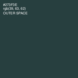 #273F3E - Outer Space Color Image