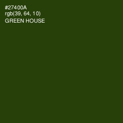 #27400A - Green House Color Image