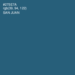 #275E7A - San Juan Color Image