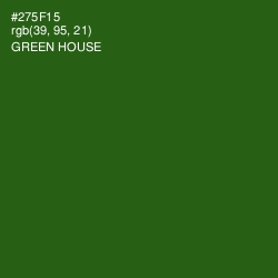 #275F15 - Green House Color Image