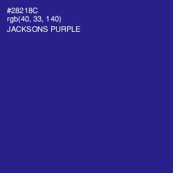 #28218C - Jacksons Purple Color Image